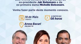 Bolsonaro participará de evento do Progressistas em Palmas no mês de maio