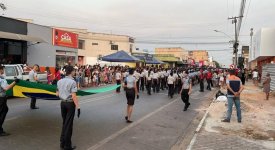 Desfile de 7 de setembro em Colinas destaca Colégio Militar e mensagens patrióticas