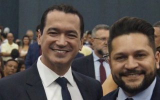 Vereador Rubens Uchôa e o deputado federal Alexandre Guimaraês
