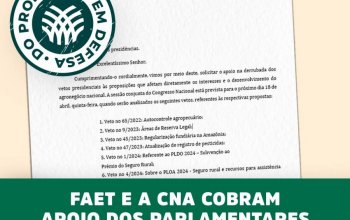 PL que tiveram vetos da presidência da república impactam o agronegócio brasileiro