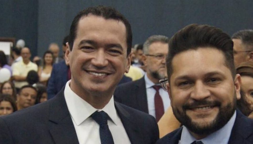 Vereador Rubens Uchôa e o deputado federal Alexandre Guimaraês