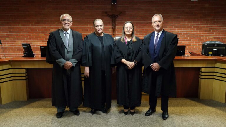 Eleitos para o biênio 2025/2027, desembargadores Adolfo Amaro, Jacqueline Adorno, Maysa Vendramini e Pedro Nelson (Esq p/ dir) - Foto:Rondinelli Ribeiro