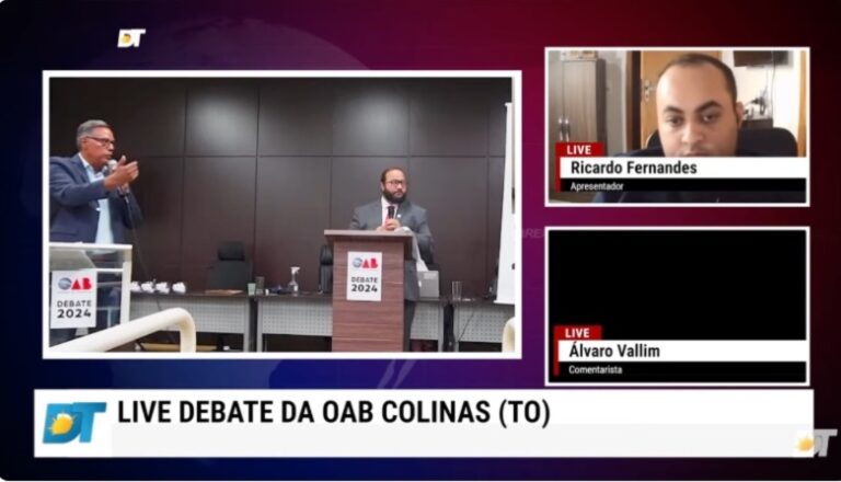 Live do Diário Tocantinense comenta o debate 