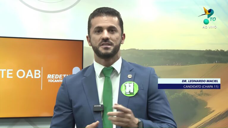 Durante debate na Rede TV, Leonardo Maciel propõe renovação e reforço nas prerrogativas para a advocacia do Tocantins