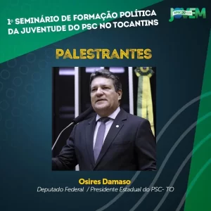 Damaso participa do 1Â° seminário de formação política da juventude do PSC TO em Araguaína