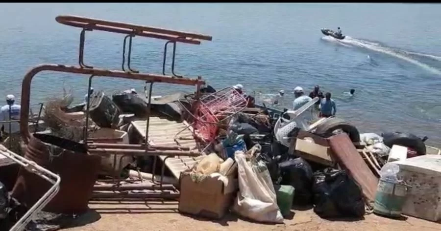 Projeto amigos do rio: Voluntários retiram 25 toneladas de lixo no rio Tocantins