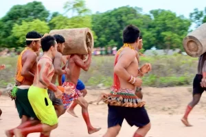 Adetuc realiza ação de fomento Ã  cultura durante IV Jogos tradicionais Krahô, em Itacajá