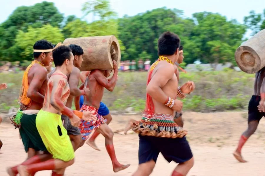 Adetuc realiza ação de fomento Ã  cultura durante IV Jogos tradicionais Krahô, em Itacajá