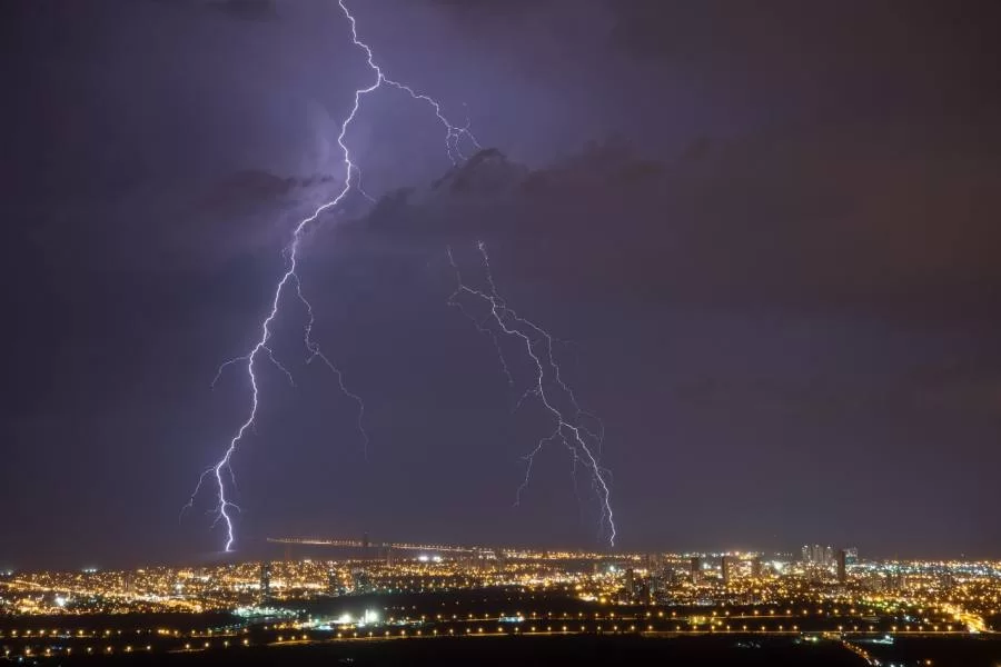 Dados do INPE! Em um único dia, Tocantins registrou mais de 55 mil raios
