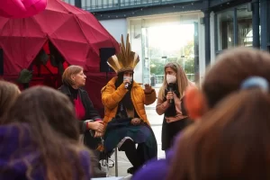 Ãnica indígena do Tocantins na COP26 Narubia Werreria chama atenção para seca dos rios