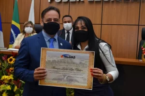 Henrique Fragata é homenageado por Janad Valcari em sessão dos Pioneiros de Palmas