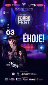 Nova edição do Forró Fest em Colinas, traz ao palco Tierry sensação do arrocha, seguido por Debora e Gerusia e Dj Rick Miranda