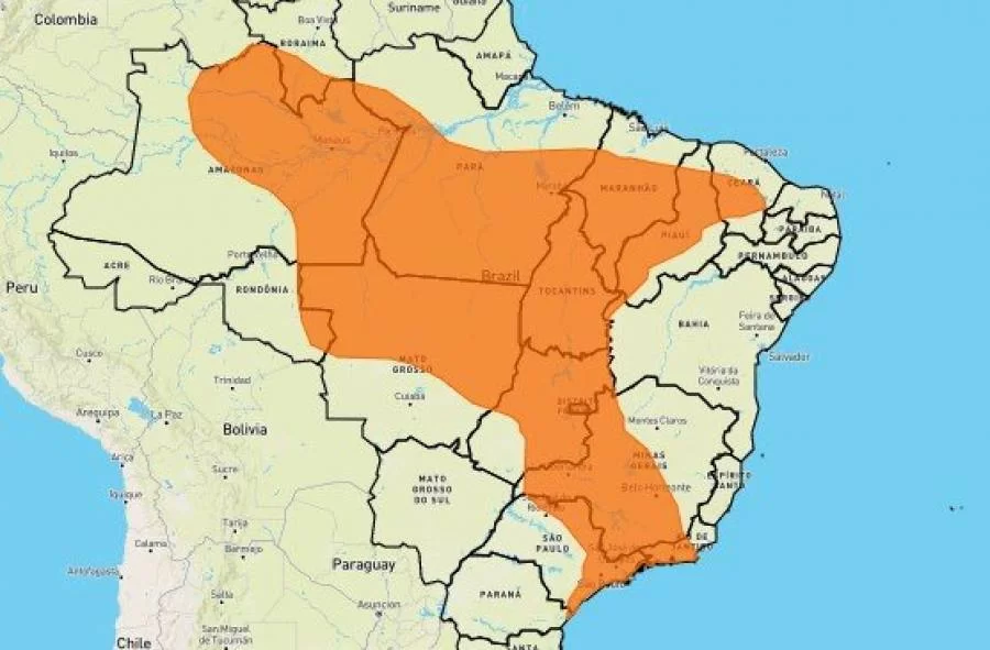 INMET emite novo alerta para fortes temporais em todo o Tocantins