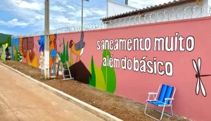 Artista transforma muro da BRK em galeria de arte ao ar livre em Paraíso do Tocantins