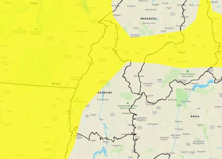 Inmet alerta para chuvas em todo o Estado; confira