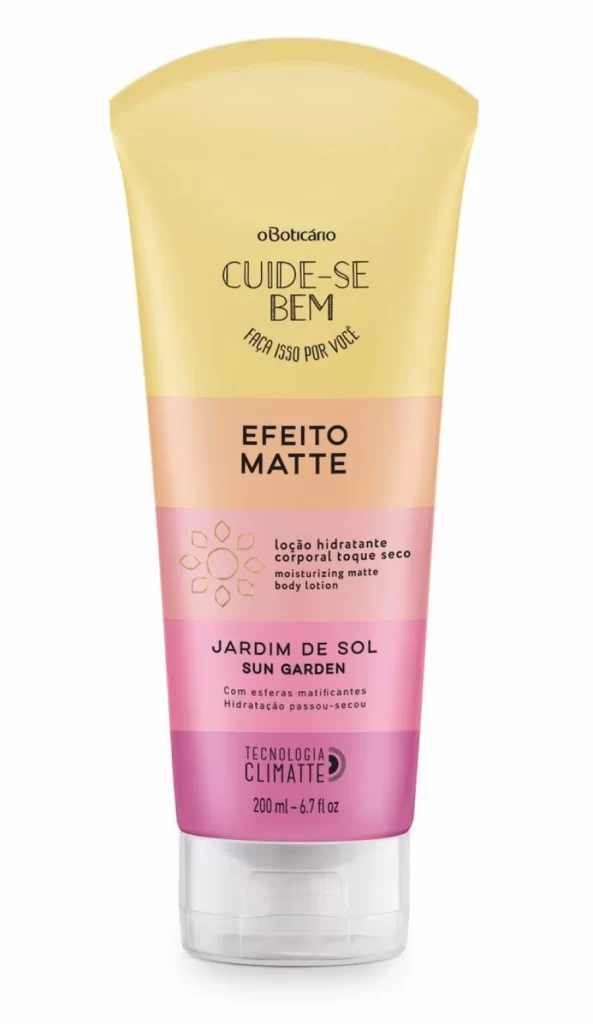 Linha de cuidados corporais de O BoticÃÂ¡rio prepara a pele para o calor