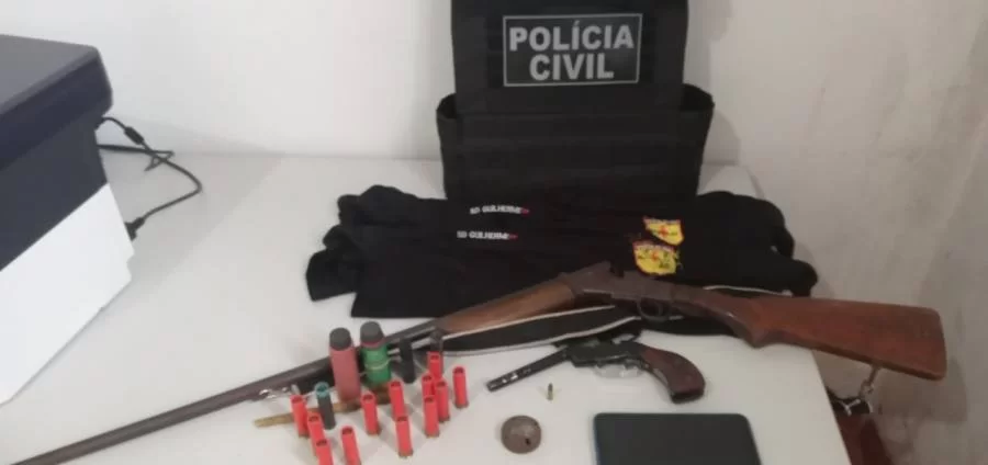 Polícia Civil prende dezenas de munições e arma de fogo em Palmeirópolis