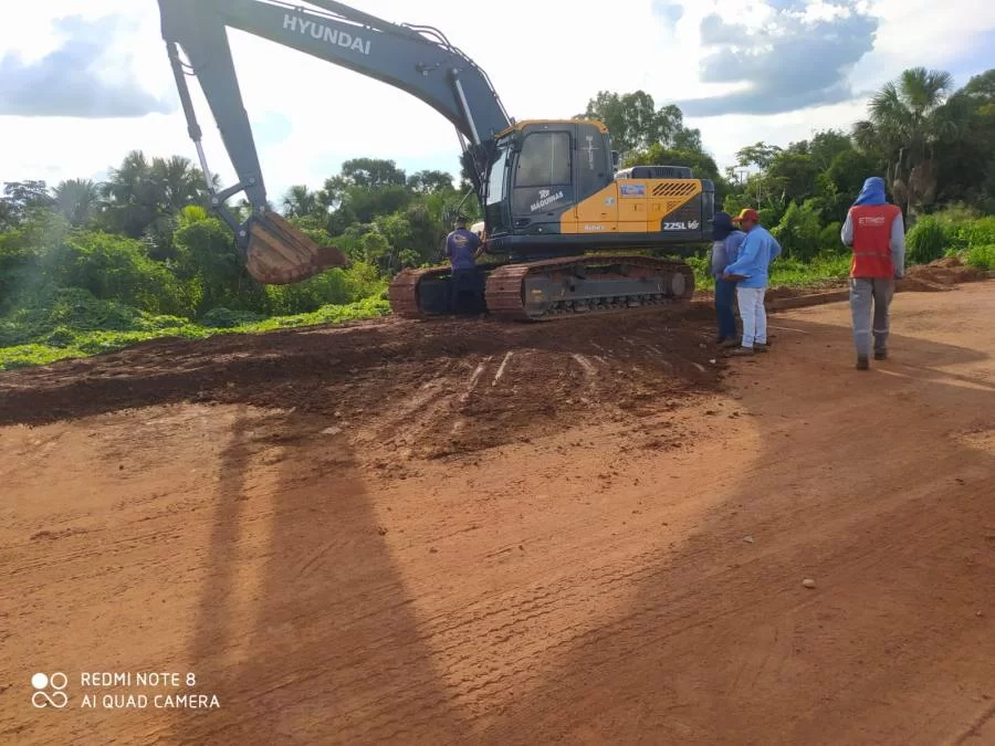 DNIT realiza reparo em trecho que rompeu após grande volume de chuvas no município de Colinas