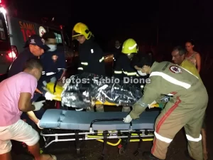 Acidente deixa um ferido na BR-153