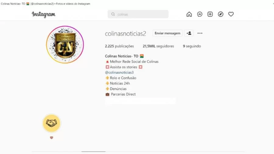 Instagram é condenado a pagar indenização por desativar perfil "Colinas Notícias" sem notificação prévia