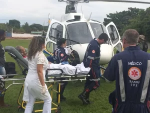 Aeronave do CIOPAER TO efetua remoÃÂ§ÃÂ£o aeromÃÂ©dica de paciente idoso de Porto Nacional para o HGP em Palmas