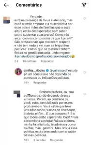 Após comentário da prefeita nas redes sociais para exonerados estudarem para concurso, Janad rebate "mas prefeitura não faz concurso há anos&quot