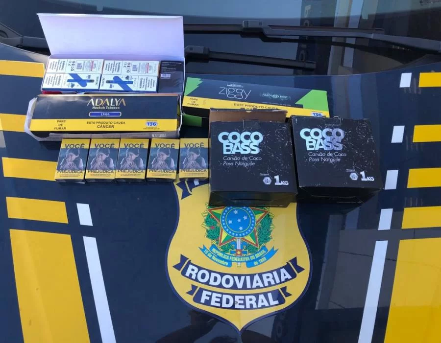 PRF apreende mais de 50 cigarros eletrônicos e 24 aparelhos celulares em Paraíso do Tocantins