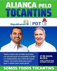 Wanderlei Barbosa e Laurez Moreira oficializam aliança em evento que acontecerá em Gurupi