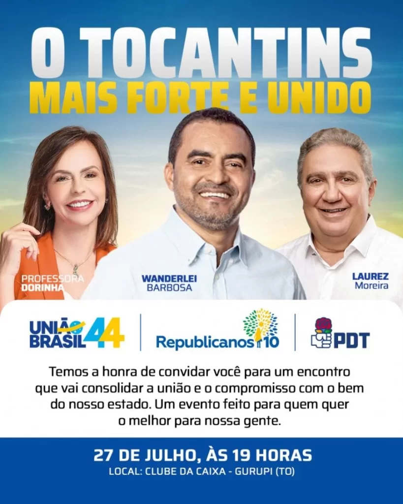 Em Gurupi, Wanderlei Barbosa e Laurez Moreira oficializam aliança nesta quarta, 27