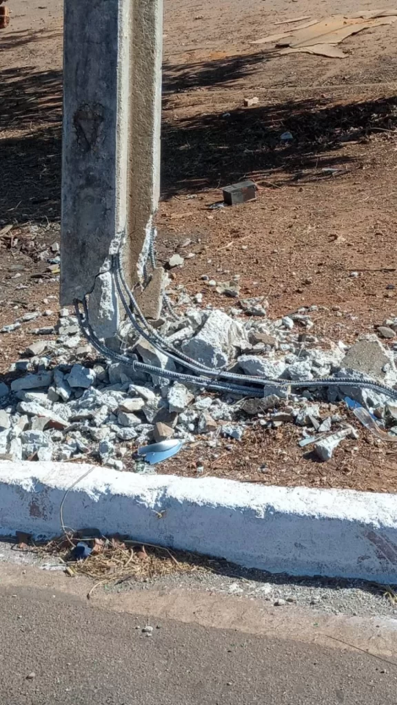 Balanço registra 250 acidentes de trÃ¢nsito com postes no Tocantins