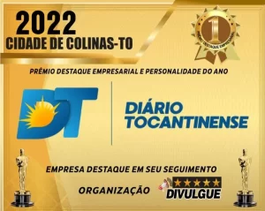 Diário Tocantinense recebe prÃªmio "destaque empresarial e personalidade do ano" no segmento da informação