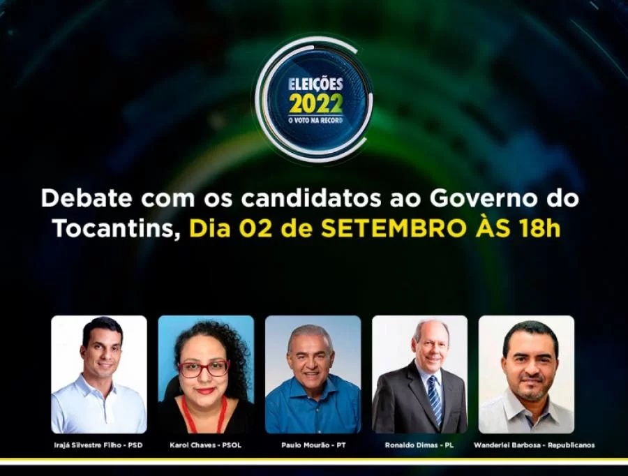Resumo do primeiro bloco do debate entre os candidatos ao Governo do Tocantins; confira