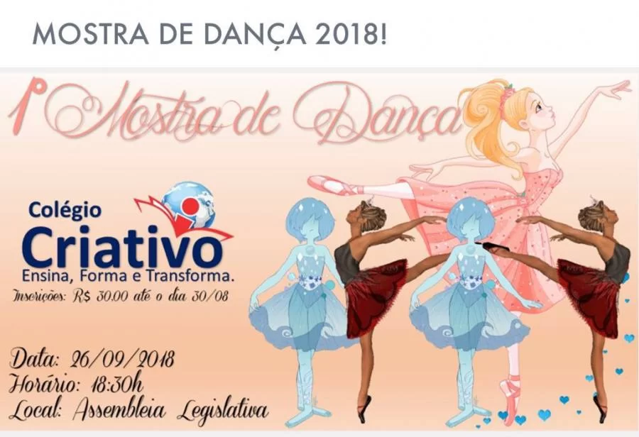 ColÃÂ©gio Criativo realiza sua 1Ãª mostra de DanÃÂ§a