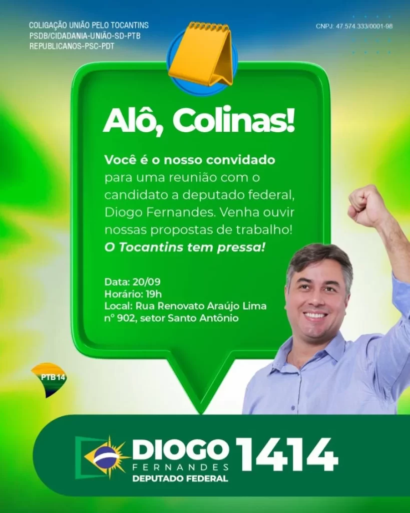 Diogo Fernandes mobiliza comunidade Santo Antônio, em Colinas nesta quarta, 21 para reunião política