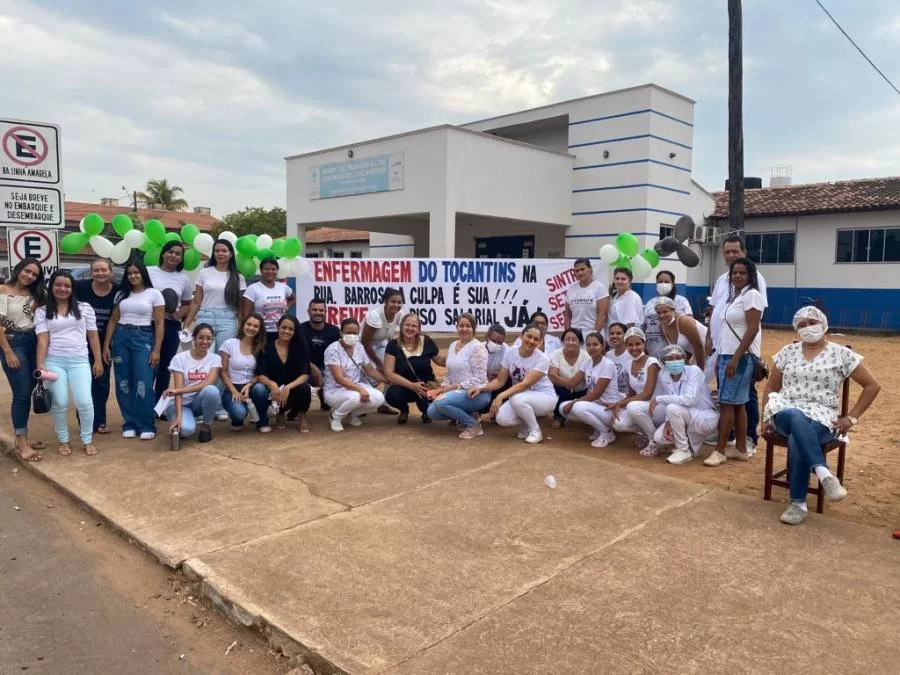 Enfermagem no Tocantins faz manifestação nesta quarta, 21, "A nossa reivindicação é uma luta de mais de 30 anos por um piso salarial digno"