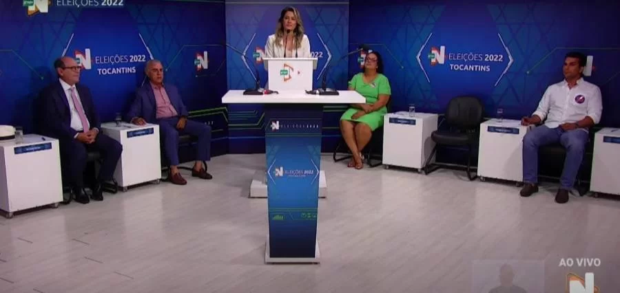 Debate da TV Norte entre candidatos ao governo do TO é marcado pela falta de Wanderlei, "não assumiu esse compromisso com os eleitores"