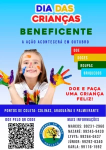 ONG "Cerrado em Ação" arrecada roupas, brinquedos e doces para o dia das crianças