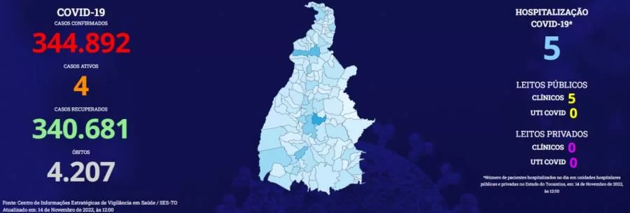 Covid-19: dados voltam a ser alarmantes no Brasil e no Tocantins