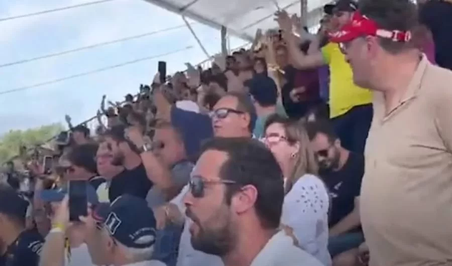 Parte do público protesta contra Lula durante GP do Brasil de Fórmula 1