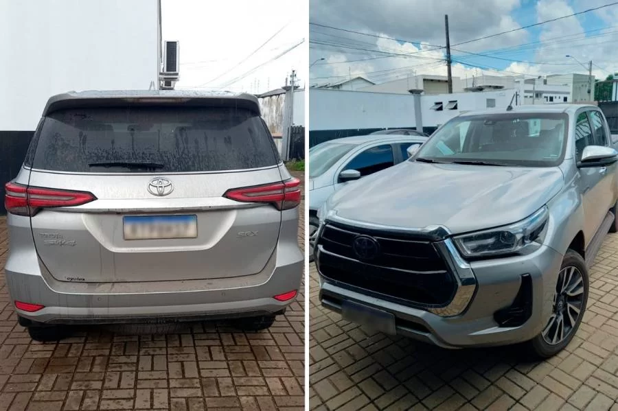 Duas caminhonetes de luxo, avaliadas em quase R$ 700 mil, são recuperadas em Araguaína; veículos foram furtados no Maranhão