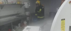 Bombeiros agem rápido e evitam que incÃªndio em padaria de supermercado, em Gurupi