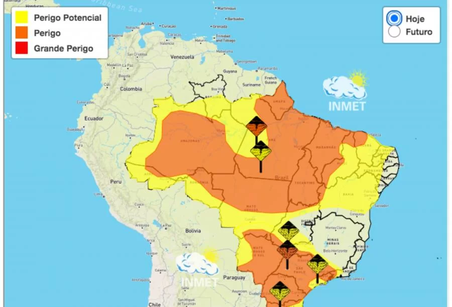 Alerta para tempestades no Tocantins encerra-se nesta segunda
