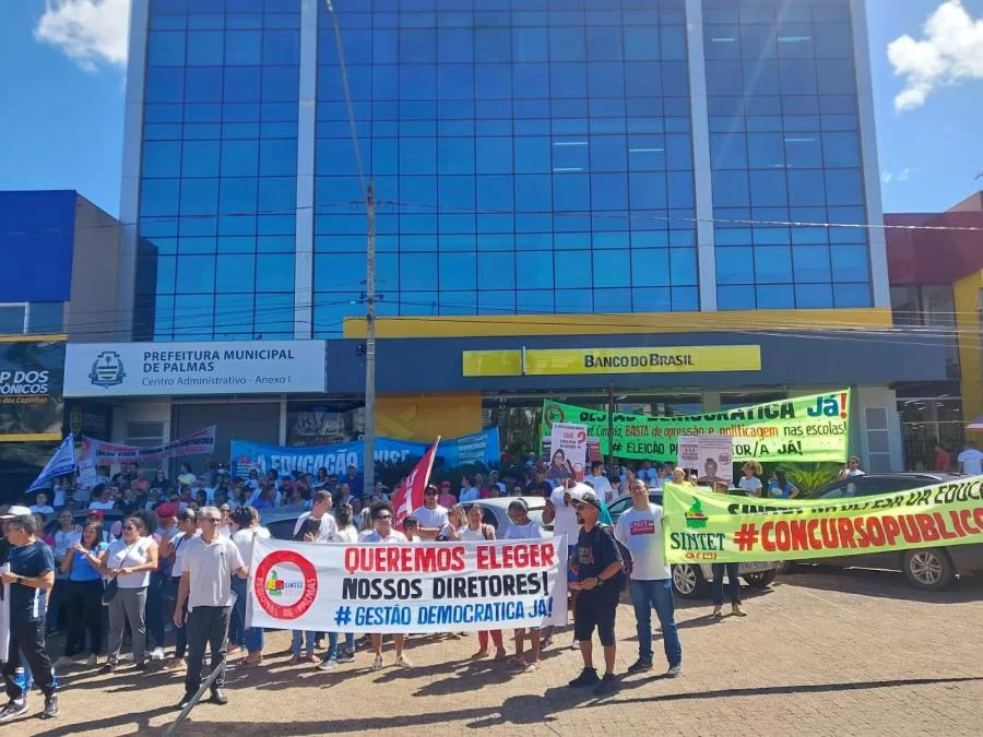 Sintet adere Ã  Greve Nacional da Educação e faz manifestação em Palmas e em várias outras cidades do estado
