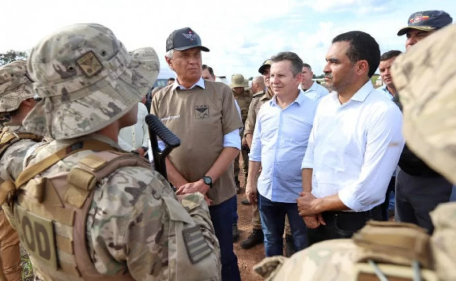 Ao lado de Mauro Mendes e Ronaldo Caiado, Wanderlei Barbosa reforça parcerias com para conter criminosos na Ilha do Bananal