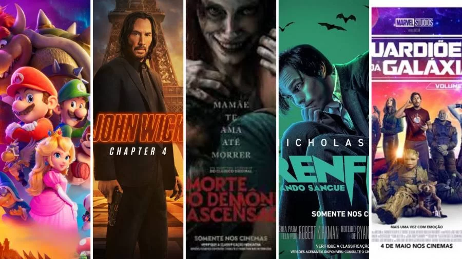 Top 5: filmes em alta para curtir no fim de semana incluem "Super Mário Bros" e "Jhon Wick 4"; confira
