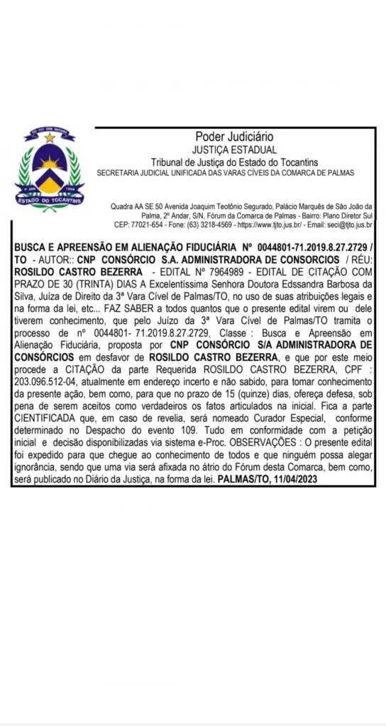 BUSCA E APREENSÃO EM ALIENAÃÃO FIDUCIÃRIA