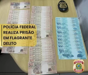 Homem é preso em flagrante com trÃªs mil reais em notas falsas, em Araguaína