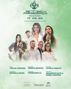 Retiro da presença confirma Thalita Córdoba, Soraya Moraes, Thiaguinho Demétrio, Patricia Pimentell e Rayssa & Ravel, neste sábado, 17, em Colinas