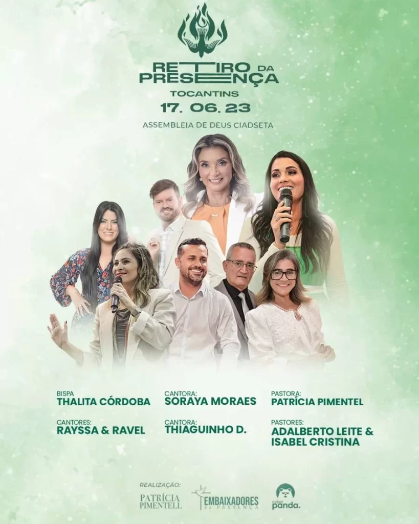Retiro da presença confirma Thalita Córdoba, Soraya Moraes, Thiaguinho Demétrio, Patricia Pimentell e Rayssa & Ravel, neste sábado, 17, em Colinas