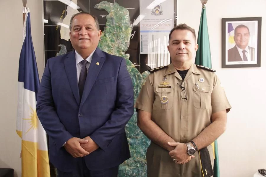 Em Brasília, senador Eduardo Gomes recebe Coronel Henrique da PMTO